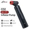CO2 Inflator with Cartridge Storage Canister Quick Easy Safe for Presta Schrader Bicycle Tire Pump for Road and Mountain Bikes
