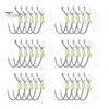 10/20/30Pcs Luminous Live Shrimp Fixing Hook Heavy Duty Metal Barbed Fishhook Freshwater Saltwater Catfish Bass Fishing Hook Fishing Accessories