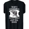 Uomo Donna Divertente Non Sono un Tassidermista Ma Riempirò Volentieri il Tuo Castoro Maglietta Tee Streetwear Manica Corta Top