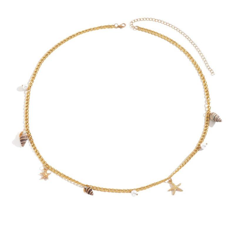 Waist Chain Pearl Waist Jewelry Niche Premium Sense Metal Body Chain Women's Personality Belly Dance Pendant Accessories