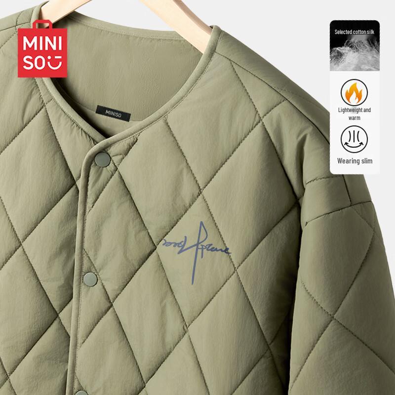 

MINISO Men s Quilted Collarless Padded Jacket 3XL
