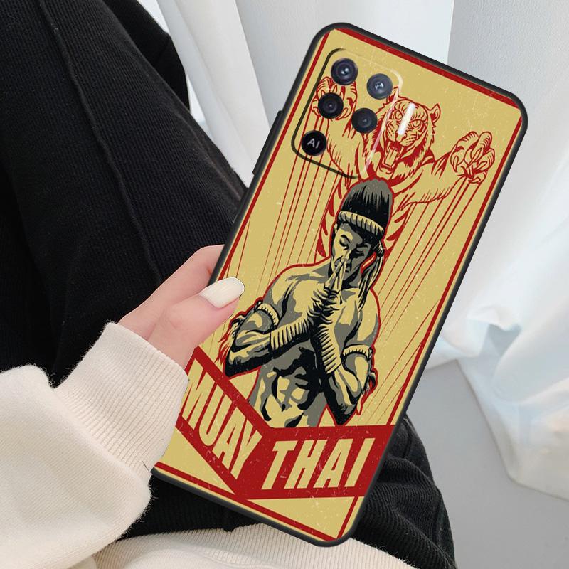 Muay Thai Kickboxing Fight Case For Oppo A96 A76 A16 A60 A98 A58 A78 A18 A38 A80 A40 A77 A57 A17 A74 A54 A94 A15 A5 Pro