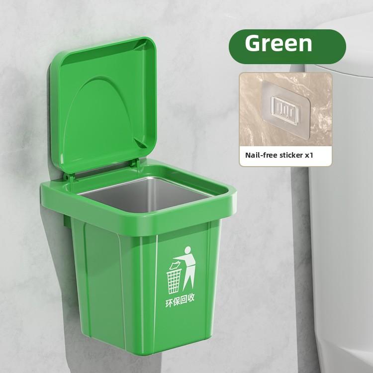 Wall-mounted high-value trash can ashtray household decoration personalized living room creative ornament with cover anti-fly ash smoke