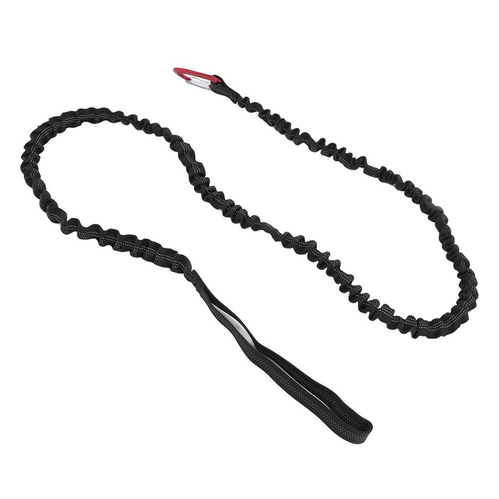Bike Tow Rope Natural Length 1.7m Stretchable Design Nylon Alloy Portable Mountain Bike Pulling