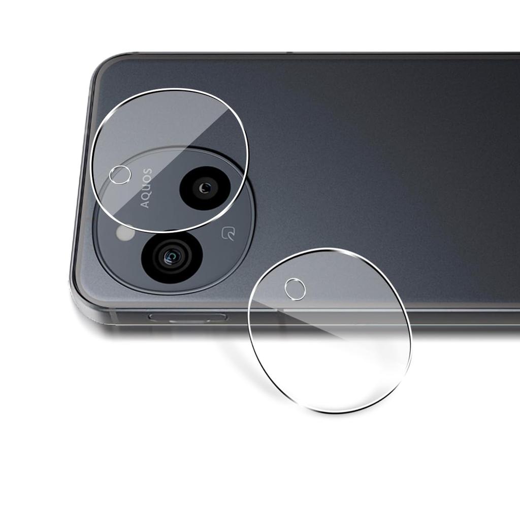 من متوافق مع AQUOS sense 9 SHG14 فيلم الكاميرا AQUOS sense9 غطاء حماية الكاميرا في مادة اليابان Asahi عدسة Aquos sense 9 كاميرا مقواة