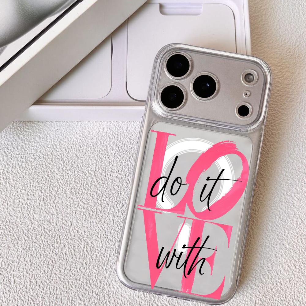 

Love Art Phone Case For iPhone 17 16 15 14 13 12 Pro Max Plus With Magnetic Crystal Clear Case Wireless Charge iPhone 15 Pro