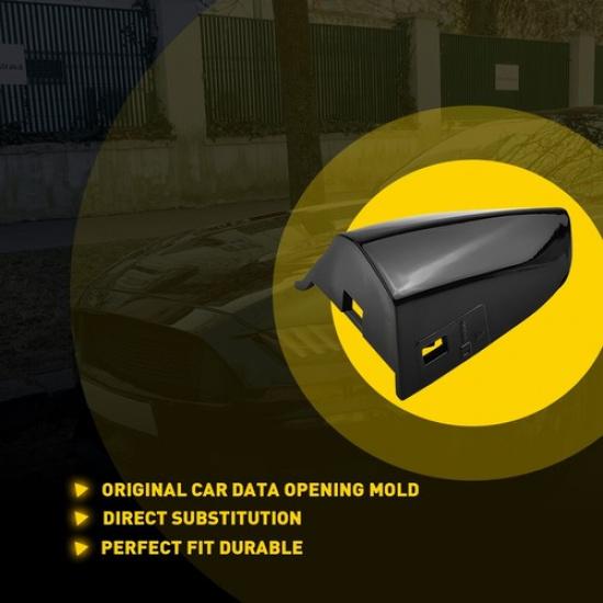 Front Key Door Driver Bezel Handle Cover Fit Cap Ford 2015- Black Mustang