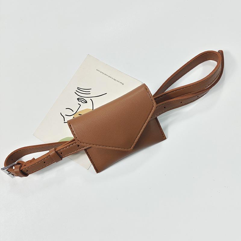 Leather Waist Belt Bag For Women Crossbody Waist Purse Fanny Pack Evening Clutch Mini Handbag Detachable Leather Waist Packs