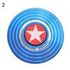 Rund Captain America Spideman Alloy Fingerspiss Gyro Hand Spinner Anti-stress leketøy