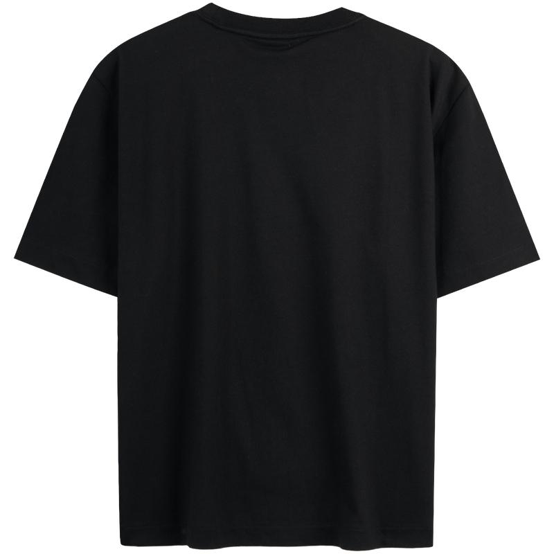 Calvin Klein Classic Minimalist Casual Loose Heavyweight Round Neck Short Sleeve T-Shirt Women T-Shirts Space-Black 47A220G-UB1