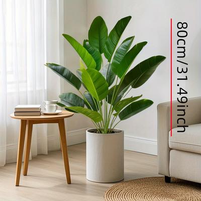 Artificial Tropical Banana Plant - Indoor and Outdoor Decoration, Balcony and Living Room Decoration (excluding Flower Pots)