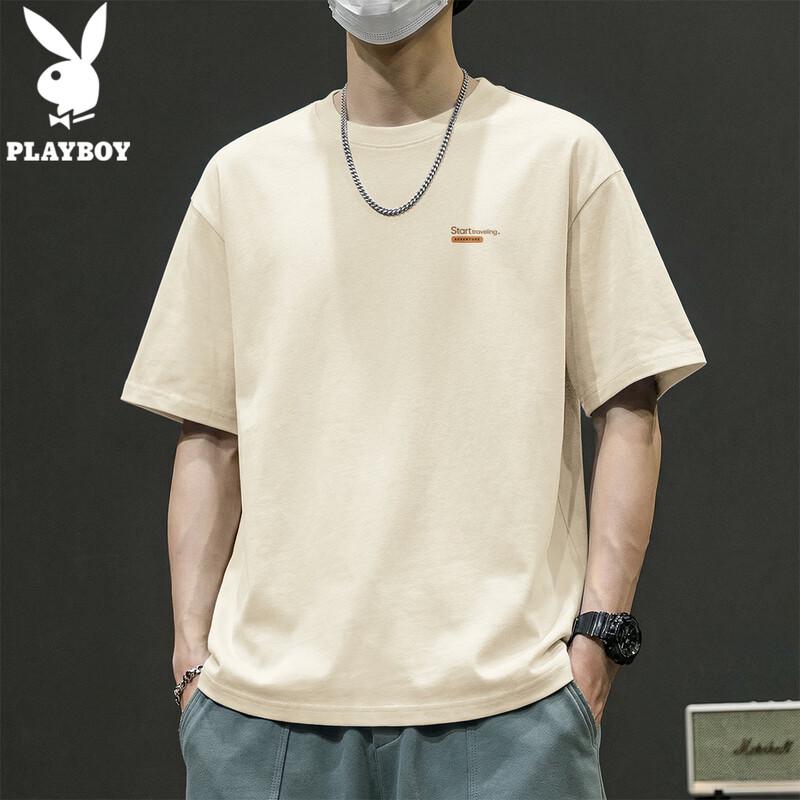 PLAYBOY Men's 2026 Casual Cotton Short Sleeve T-Shirt
