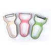 3pcs/set Peeler Stainless Steel Melon Planer, Non-Slip Handle Manual Kitchen Peeling Tool Color Random Kitchen Accessories