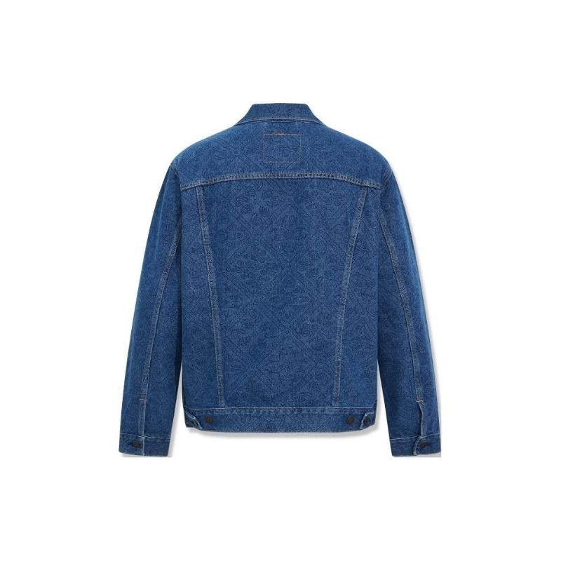 Levis Solid Color Comfortable Long Sleeve Denim Jacket Men Jackets Blue 72334-0408
