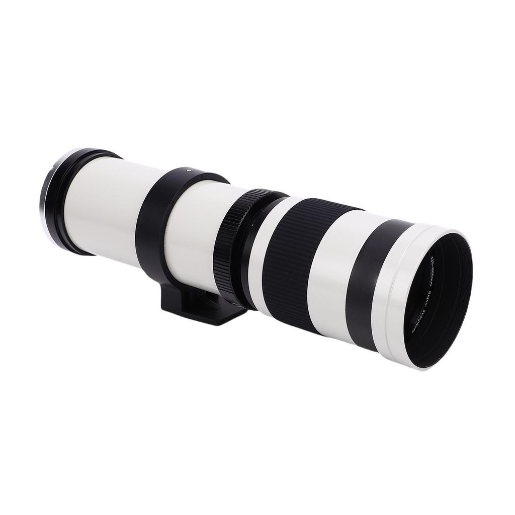 Obiettivo Zoom Teleobiettivo 420 800mm F8.3 Adatto per Fotocamere con Attacco EF EF S Messa a Fuoco Manuale Obiettivo per Fotocamera Lega di Alluminio Vetro Ottico