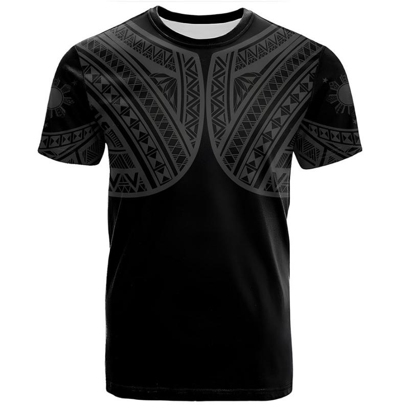 Nové 3D tričko s potiskem vlajky Filipín Erb Filipín Duchovní totem Grafická trička pro muže Vintage top