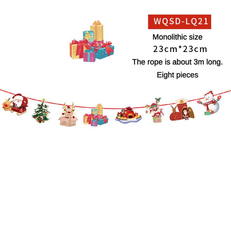 Christmas Banner 2024 Merry Christmas Decorations For Home Garland Santa Claus Navidad For Xmas Gift Noel Decor New Year 2025