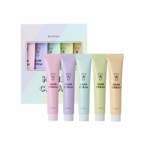 

EUNYUL Cloud Perfume Hand Cream Set (50ml x 5ea) - Korean Skincare, Hand Care Cosmetics, Grapefruit & Berry & White Musk & Mango & Yuzu Fruit Fragranc
