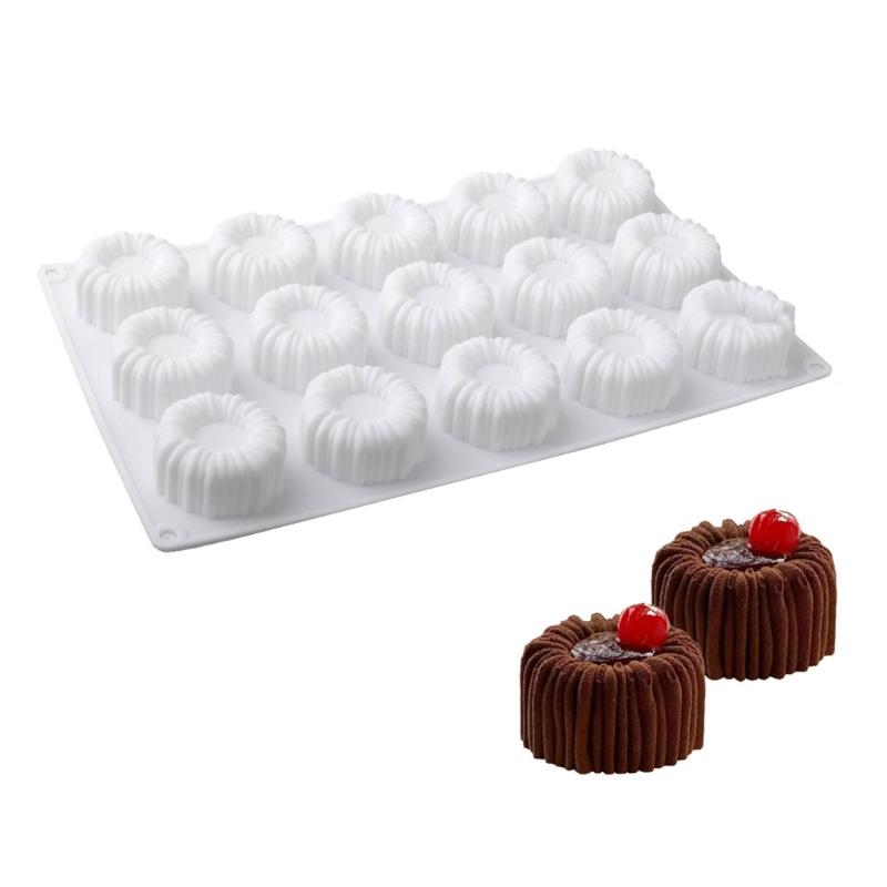 

Yarn Pattern Silicone Molds Making Mousses Cake Molds Decorating Baking Tool for Making Chocolate Fondant Dessert