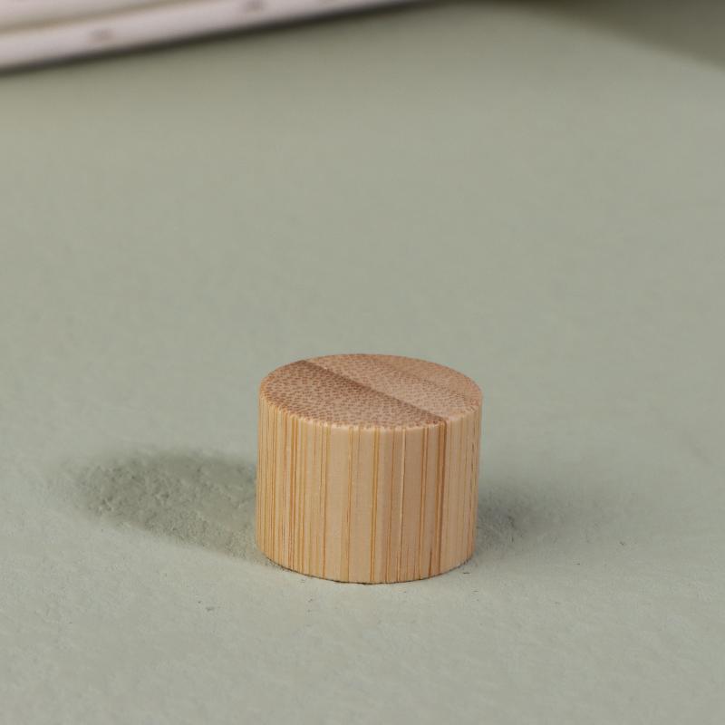 1/5 Pcs Eco-Friendly Screw Bamboo Bottle Caps With Reducer Replace Empty Bottle Caps With Drop Plug Real Bamboo Cover Screw Cap