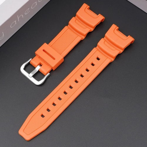 Wasserdichtes Uhrenarmband, Kompatibel mit Original Casio SGW-100 Armband (Orange)