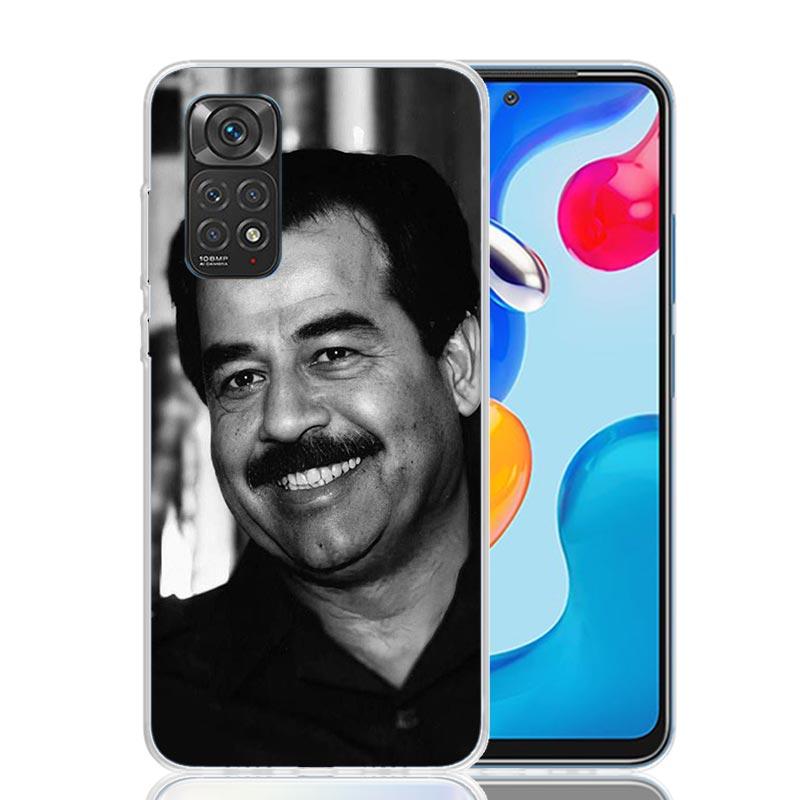 Etui Fashion Saddam Hussein Iraq Arabic Phone Case For Xiaomi Redmi Note 15 14 13 12S 12 Pro Plus 11S 11E 11 11T 10S 10 Art Soft