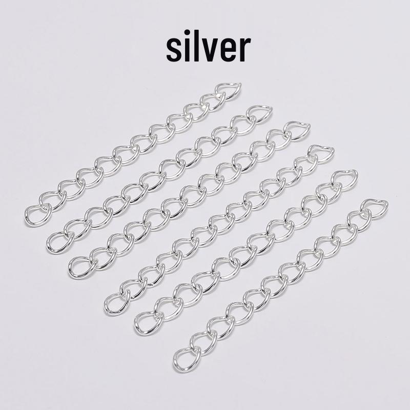 

Регульований подовжувальний ланцюжок 5 см для намист, браслетів, сережок - Ювелірні аксесуари, Матеріали для DIY. 0.7*5CM [100 per pack]