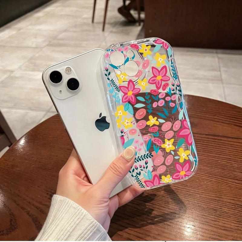 Colorful Flower Case For Xiaomi POCO X7 X6 Pro F6 M6 X5 F3 F4 M3 M4 X4 GT X3 NFC Mi 15 Ultra 14 11 Lite 5G NE 12T 12 Wavy Cover