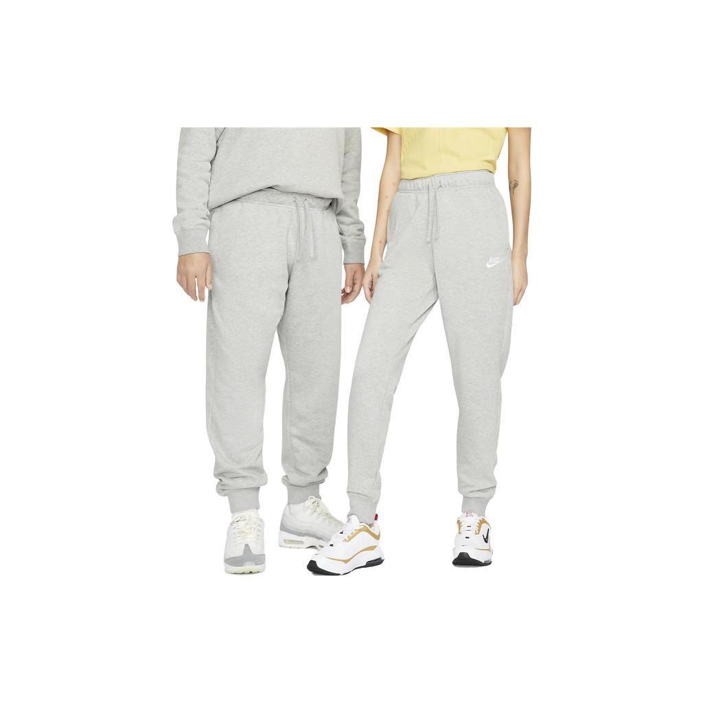 Nike High-Waist Drawstring Sports Pants With Solid Color Logo Women Bottoms Light-Grey DQ5191-063