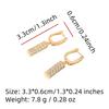 Cylindrical Pendant Jewelry Sets for Women Fashion Micro-set Zirconia Dangle Earrings Pendant Necklace Wedding Party Accessories