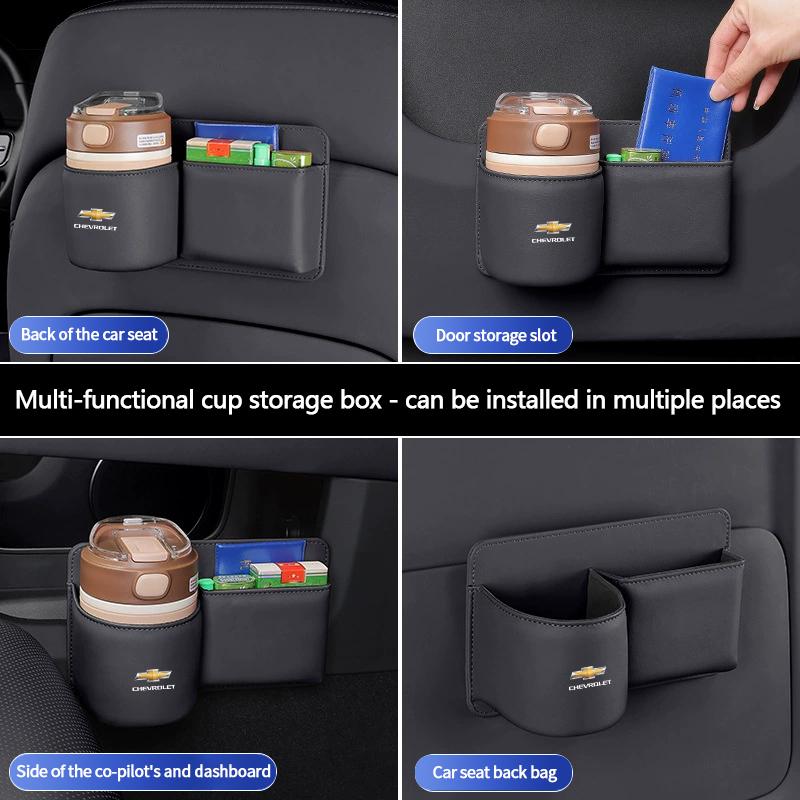 PDKLM1 Leather Car Door Cup Holder For Chevrolet Aveo Captiva Cruze Impala Orlando Sail Spark Sonic Malibu Lacetti Interior Accessories