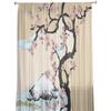 Japonská hora Fuji Sakura Květina Tyl Okenní Závěsy Obývací pokoj Organza Čirý voál Závěs Ložnice Kuchyň Domácí Dekor