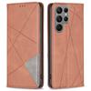 For Samsung Galaxy S24 Ultra Case Magnetic Closing PU Leather Phone Cover with Card Slots