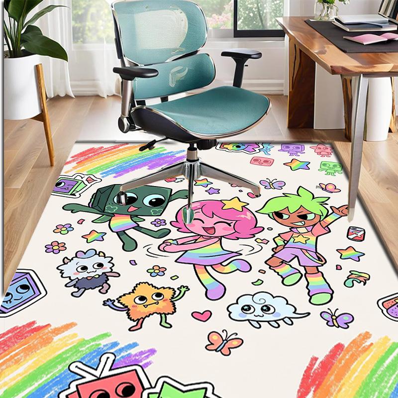 Dandy's World Pattern Rug, Indoor/Outdoor Mat, for Picnic, Gameroom, Bedroom, Office, Living Room, Home Decor Carpet, Birthday Gift