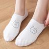 10Pairs Thin Cute Boat Socks Sweet Bear White Socks Fashion Women Invisible Socks  Comfortable