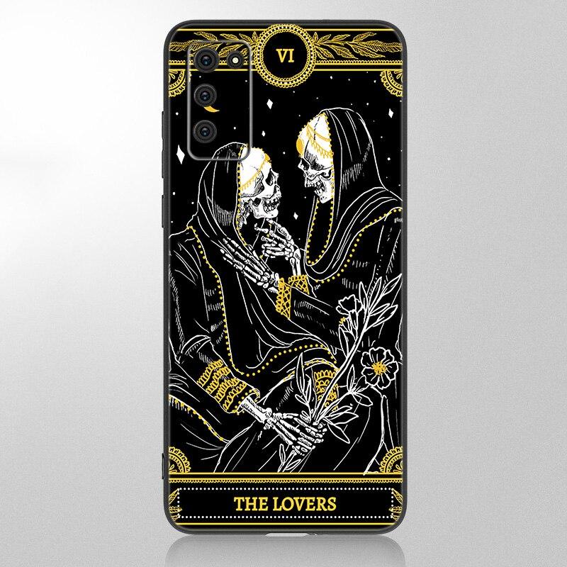 Etui Tarot Egyptien de Dusserre Art do Samsung Galaxy A12 A02S A22 A32 A52 A72 A71 A51 A41 A31 A21 A11 A50 A70 A10S A20S