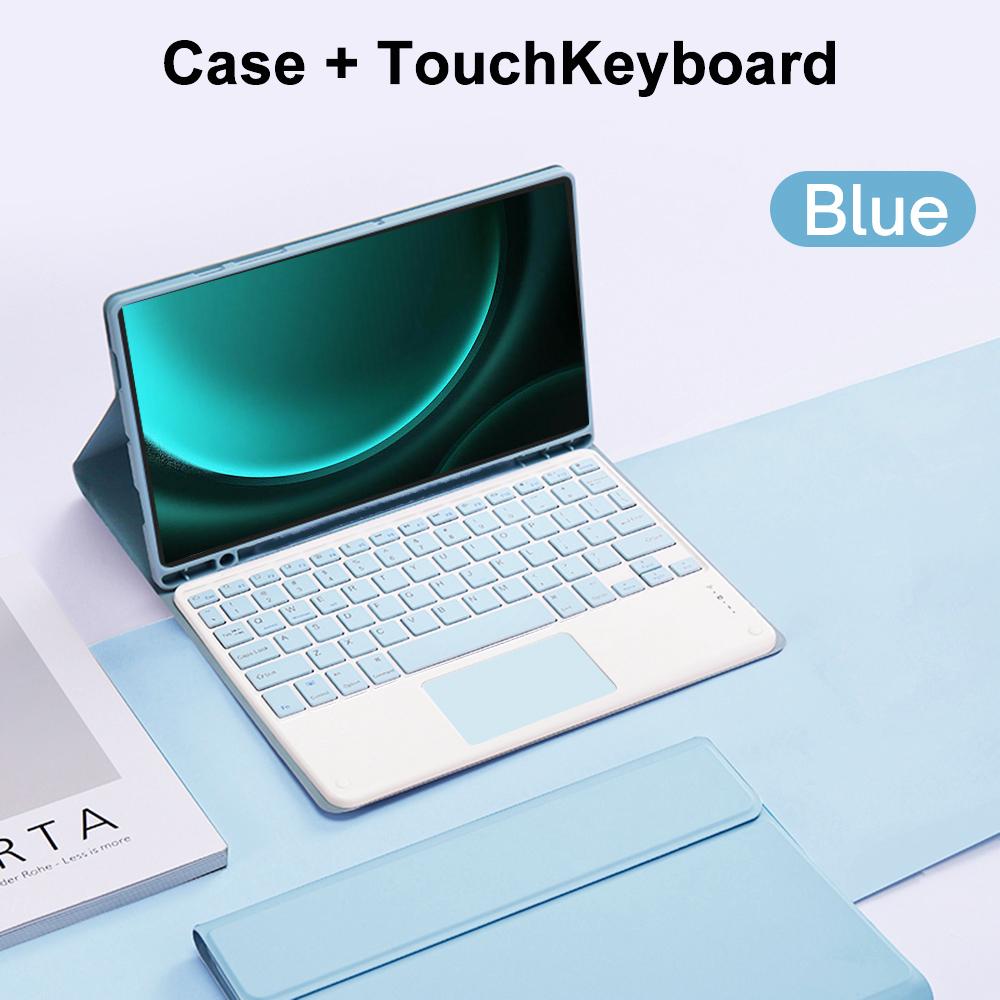 Case for Samsung Galaxy Tab S9 FE 10.9 Inch,Detachable Bluetooth Keyboard Case for Samsung Tab S9 FE 10.9 inch SM-X510/X516B