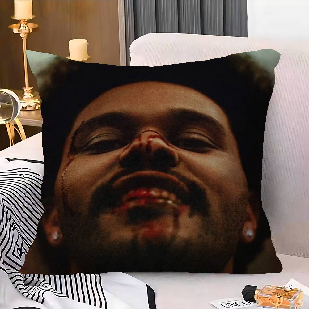 Pop Singer T-The W-Weeknd Pillow Cover For Bedroom Room And Living Room Sofa Decorative Cushion Cover