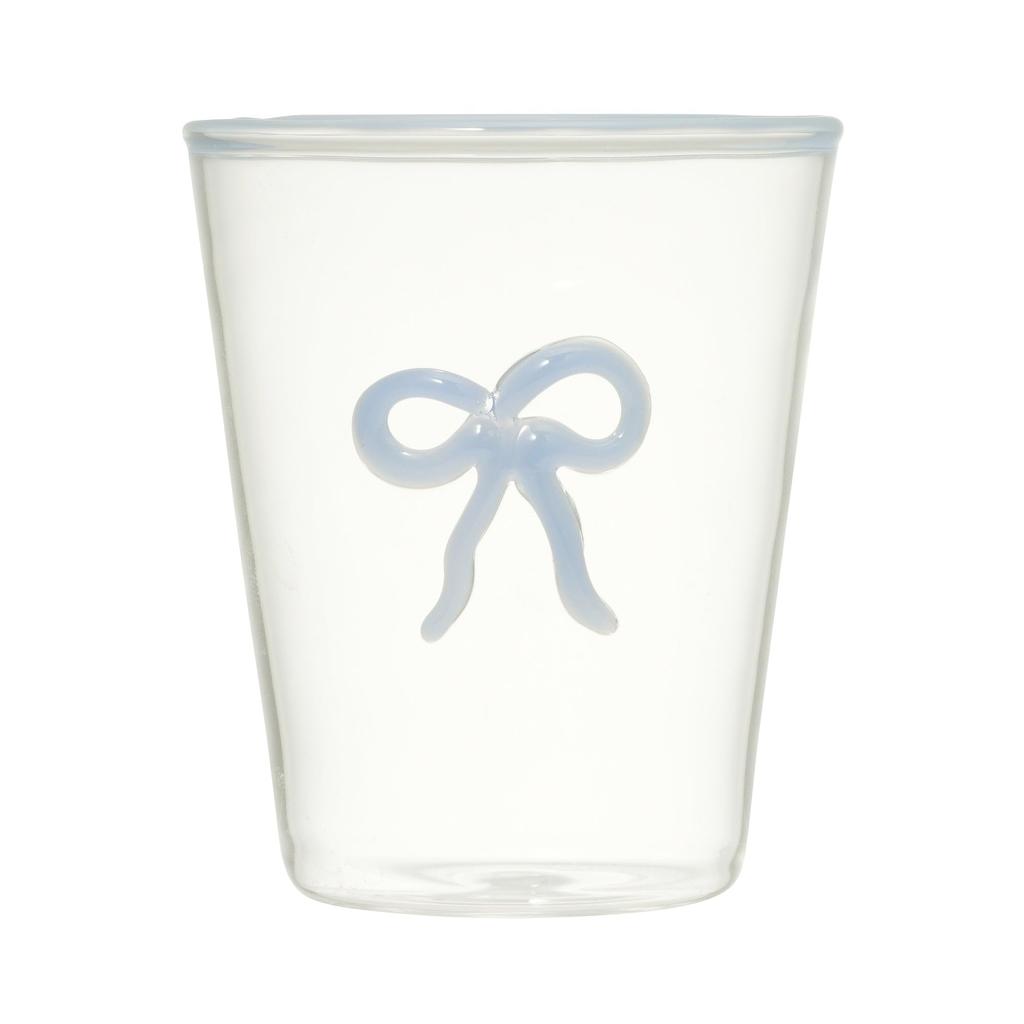 Francfranc Ribbon Glass Tumbler, Blue, Cup, New Life