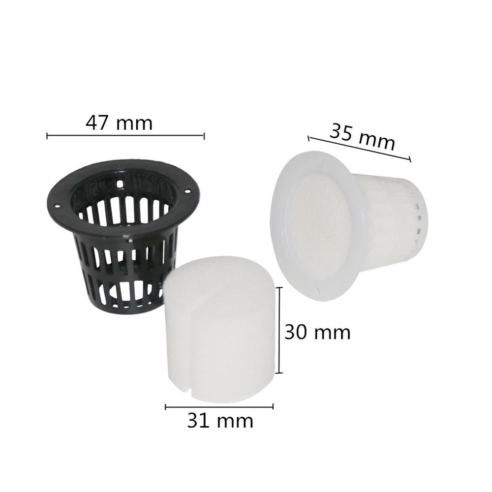 20Pcs Plant Nursery Mesh Cup Pots Grow Pot Sponge Net Colonization Vegetable Planter Growing Basket Holder Hydroponic Soilless