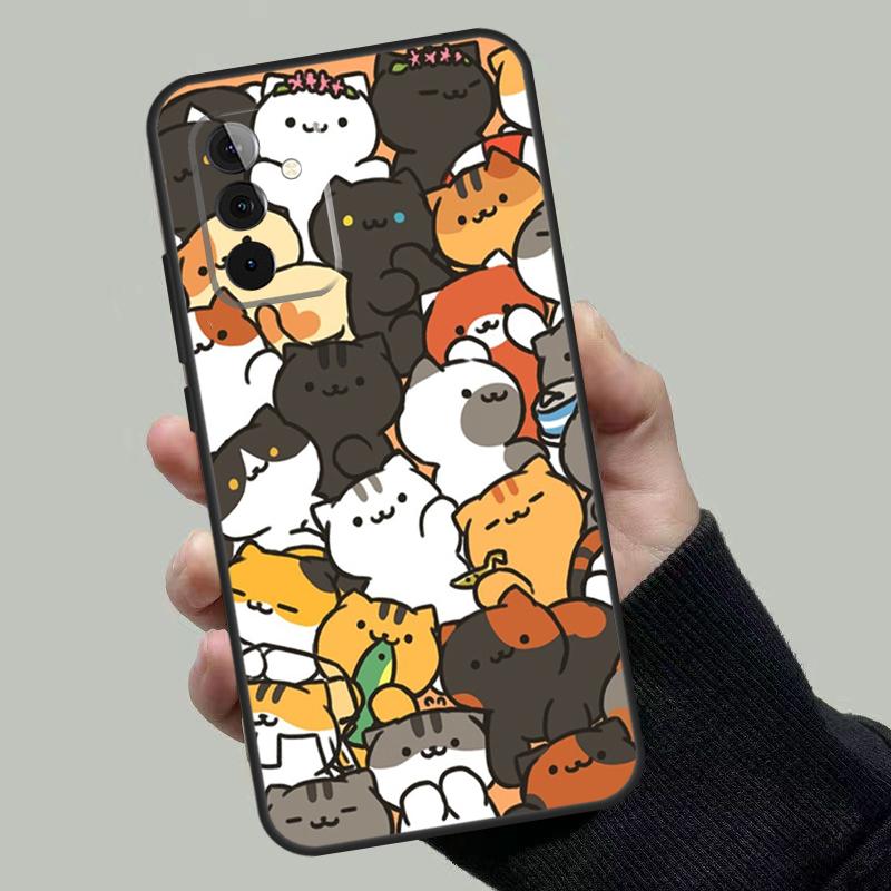 Neko Atsume Case For Samsung Galaxy A54 A34 A14 A36 A56 A06 A13 A53 A32 A12 A22 A52 A35 A17 A16 A55 A15