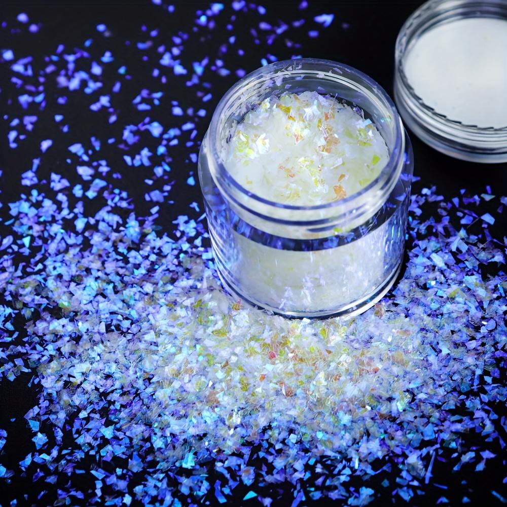 1 Bottle Aurora Irregular Fragment Epoxy Resin Filler Iridescent Irregular Flakes For Resin Shaker Filler Sequins Silicone Mold Filling DIY