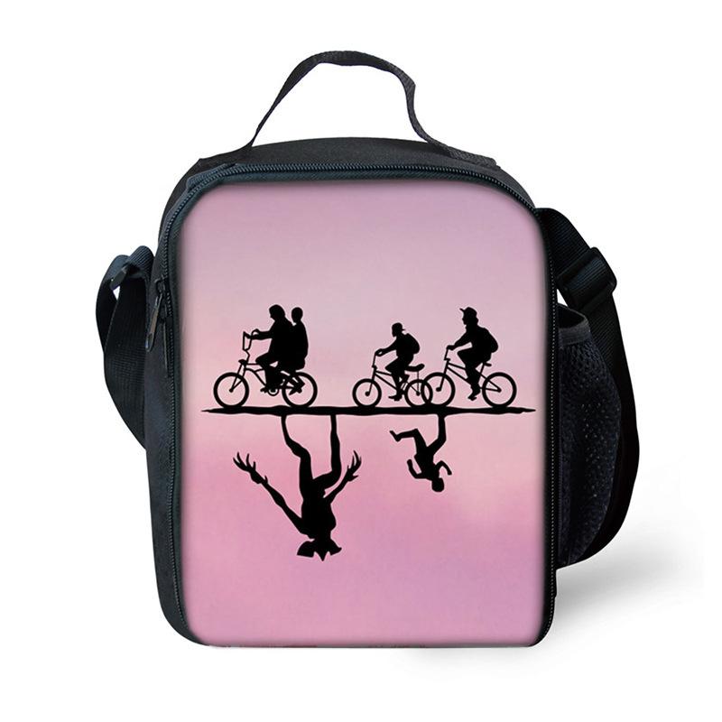 Stranger Things 4 Stranger Things Cartoon Shoulder Lunch Bag Outdoor Picnic Bag