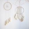 5 Stück 26cm Natürliche Bambusringe Holzkreis Traumfänger Reifen DIY Bastelbedarf Kranzrahmen Makramee Ring für Wandbehang