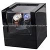 Black 5-Speed Adjustable Mechanical Watch Winder Gift Box with Automatic Electric Motor
