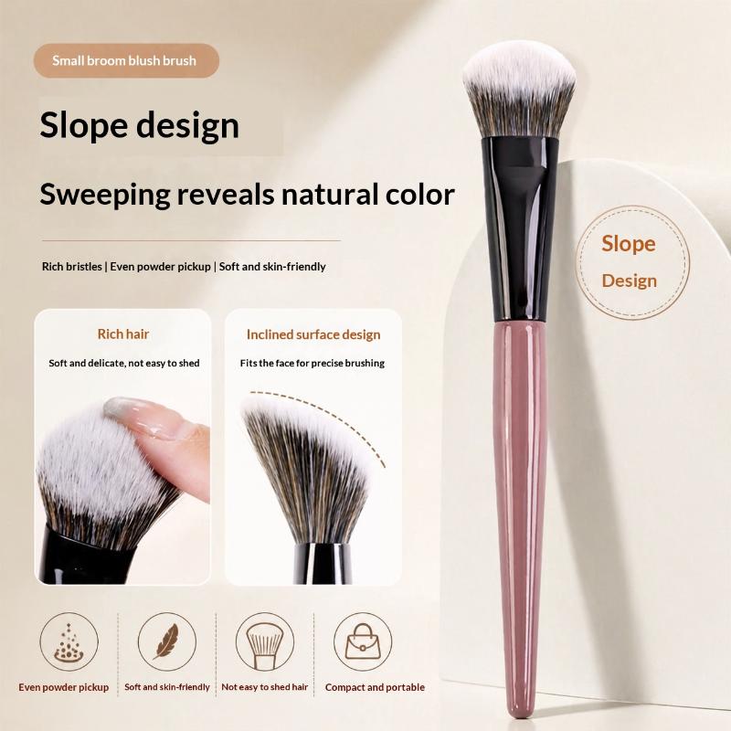 Slope Blush Makeup Brush 1 Piece Skin-friendly For Powder Cream Liquid Blush Makeup Artists Daily Use