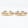 JIL SANDER 925 Oval Hoop earring Gold colorUsed