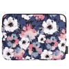 13" Laptop Case with Watercolor Flower Pattern - Blue