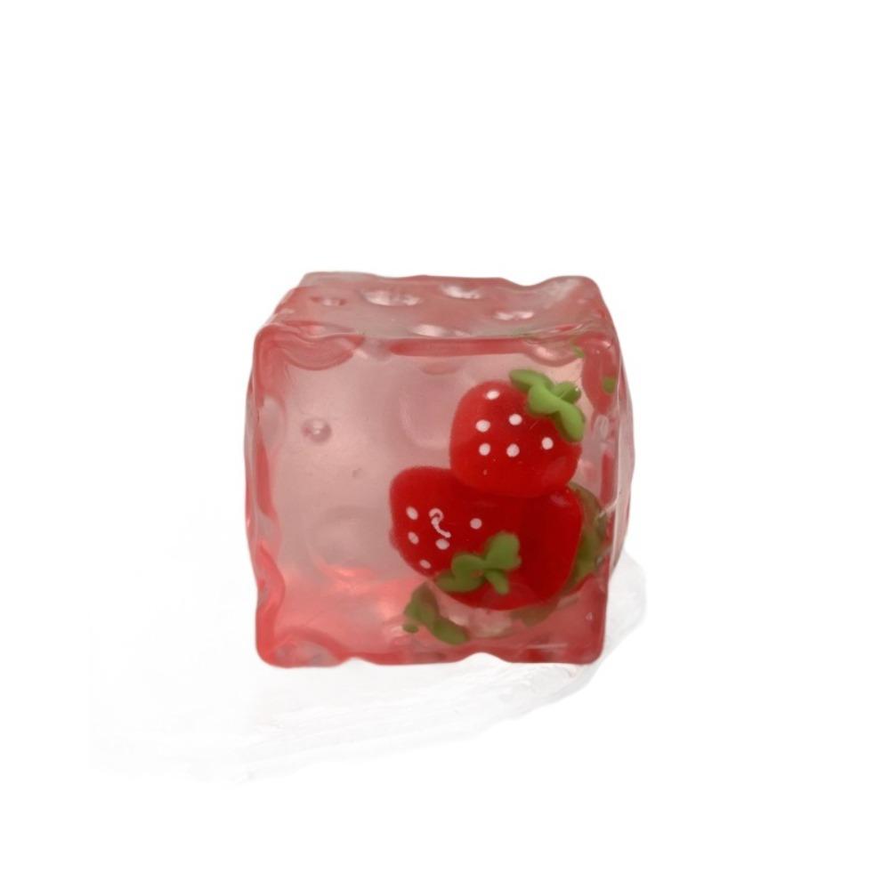 Fruits Theme Fruits Cheese Squishy Toy 5cm Cheese Fidget Toy Cheese Squeezed Cube  Children's Gifts