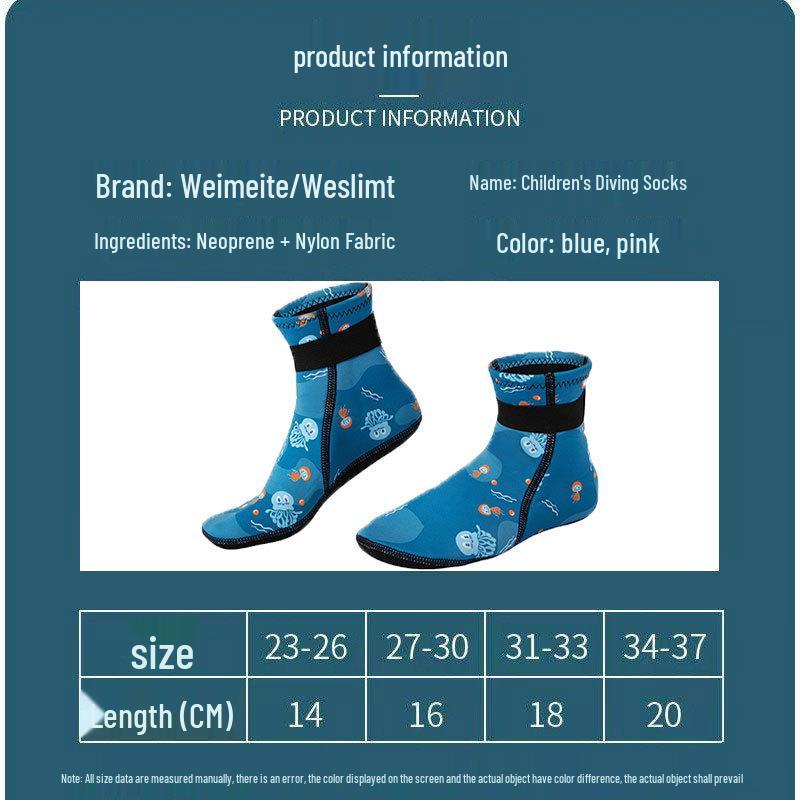 3MM Kinder Anti-Rutsch Strandsocken: Warmer Tauchschutz für Winterschwimmen und Schnorcheln